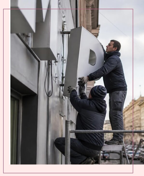 Изготовление и монтаж больших объемных букв в Волгодонске