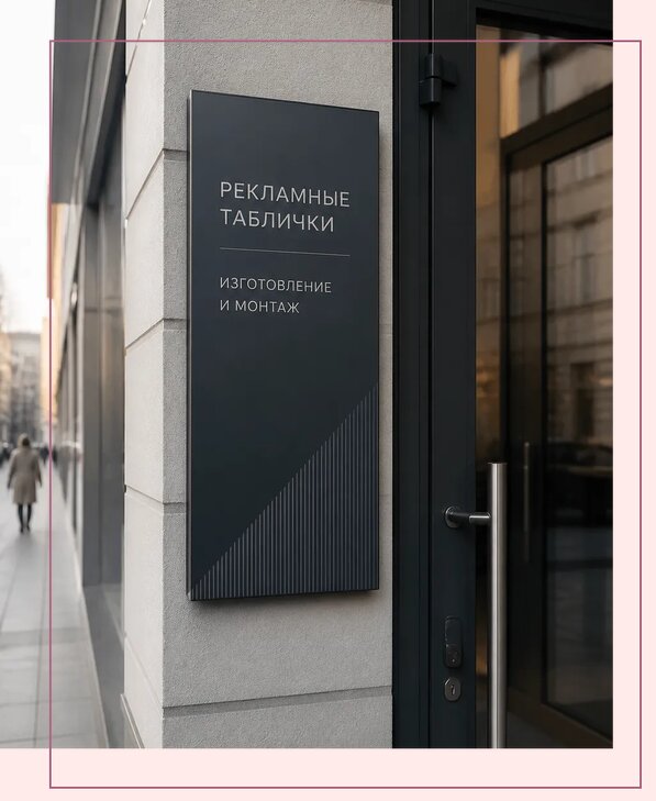Рекламные таблички в Волгодонске по цене от 4924 р. | Аванза-Вгн
